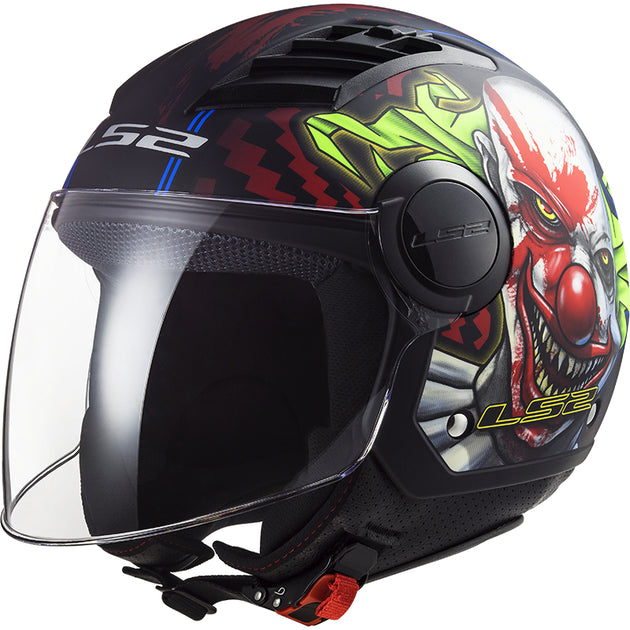 Casco Moto Jet Ls2 OF562 Airflow Long Con Visiera Lunga Metropolis nero  Giallo Hy vision Vendita Online 