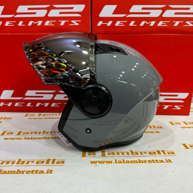 Visiera Lunga Nera/Fumé Scuro Casco LS2 Airflow OF616 - Iridium Rianbow –  La Lambretta Moto