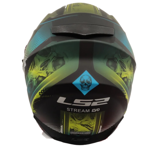 Casco Integrale LS2 FF320 - Stream Evo Throne Matt Black H-V Yellow  (Nero/Giallo Fluo Opaco) – La Lambretta Moto