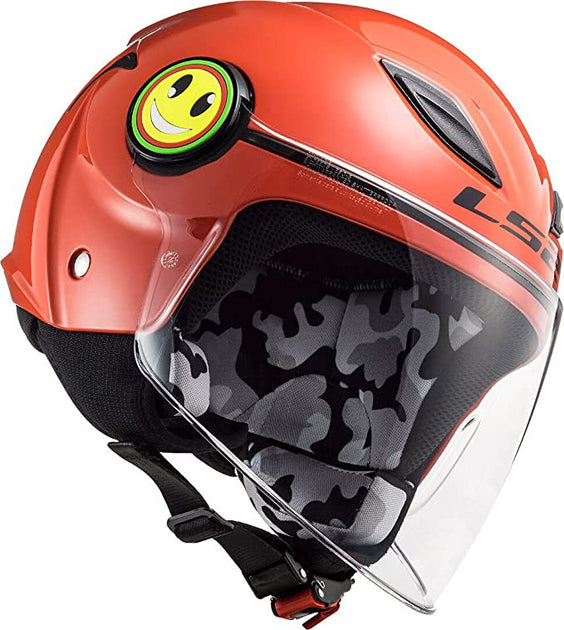 Casco JET LS2 KID OF602 - FUNNY SOLID Gloss Red (Rosso Lucido) – La  Lambretta Moto