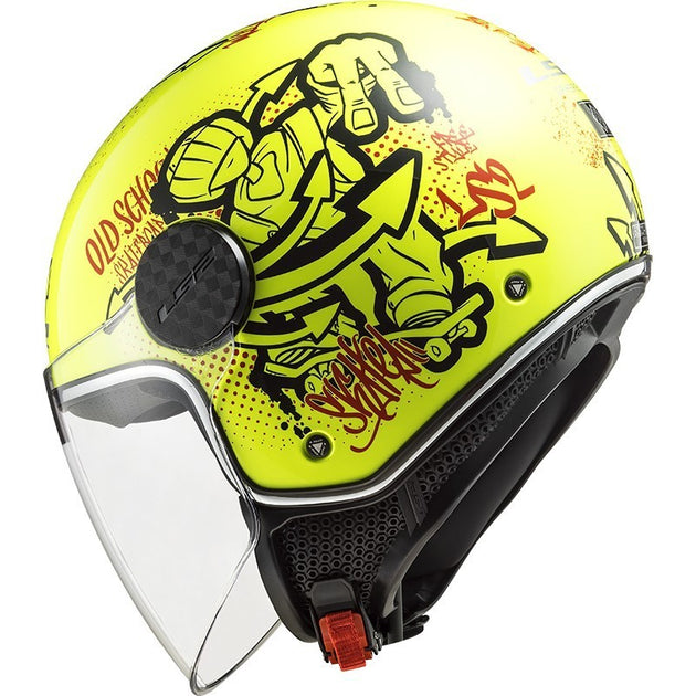 Casco Blauer Helmets Loft FYLB apribile giallo fluo e n