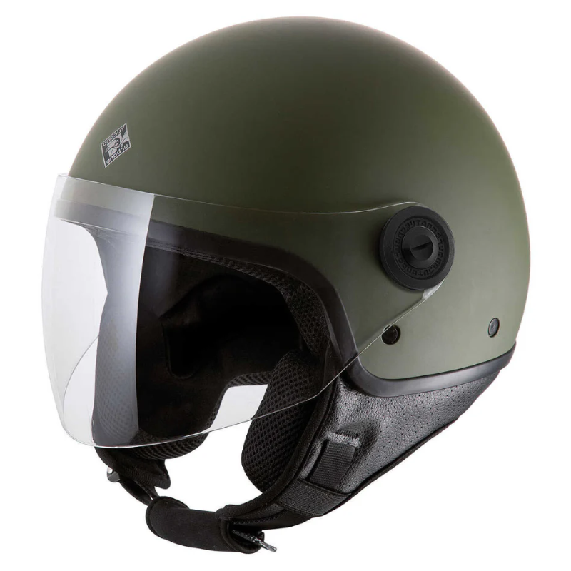 Casco Demi-Jet Tucano Urbano - El 'Jettin 6.0 - Verde Airborne Opaco