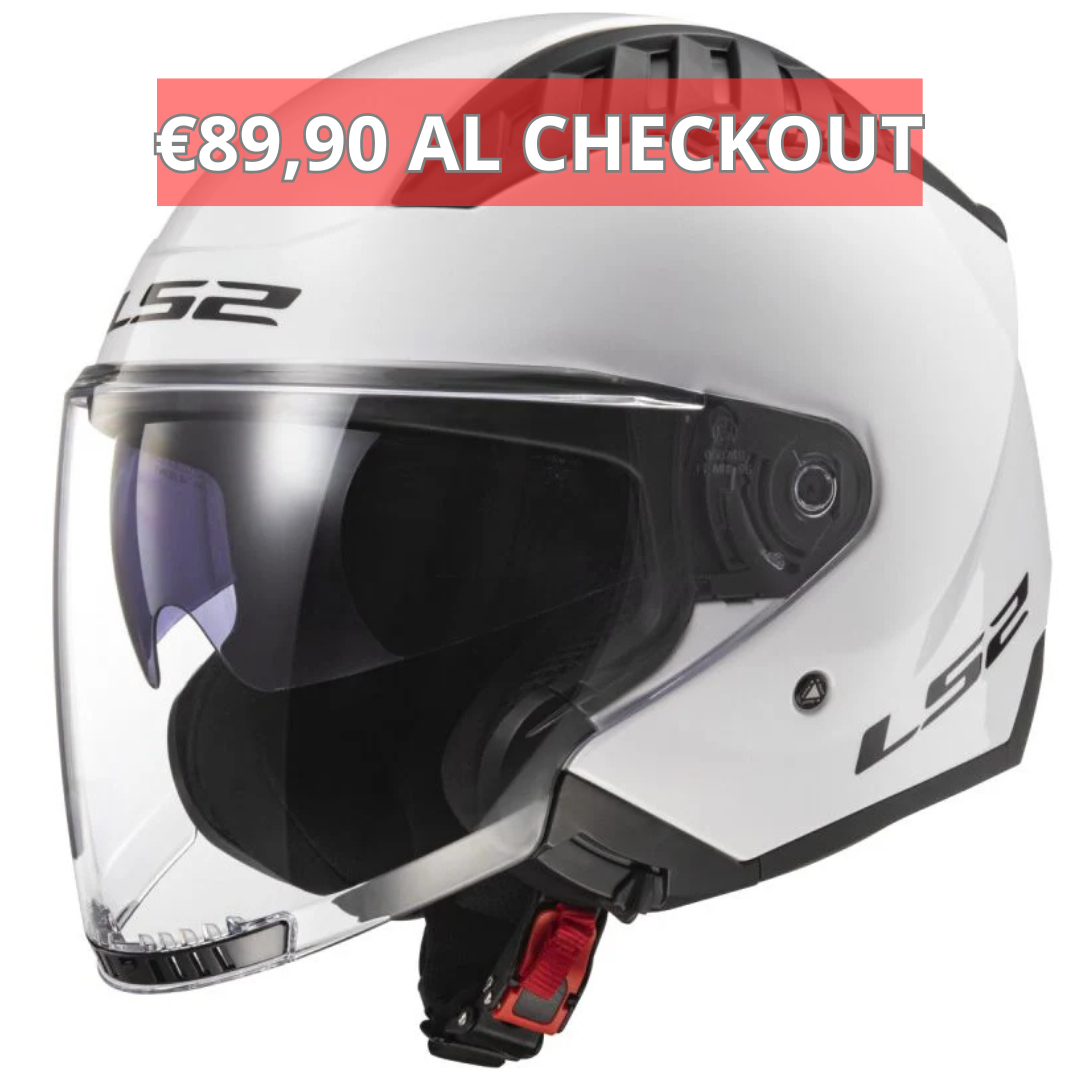 Casco Jet LS2 Copter II - Bianco Lucido