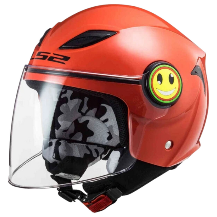 Casco Kid Jet LS2 Funny - Rosso Lucido