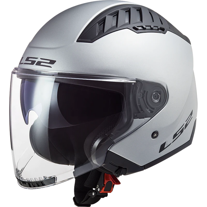 Casco Jet LS2 Copter II - Silver Opaco