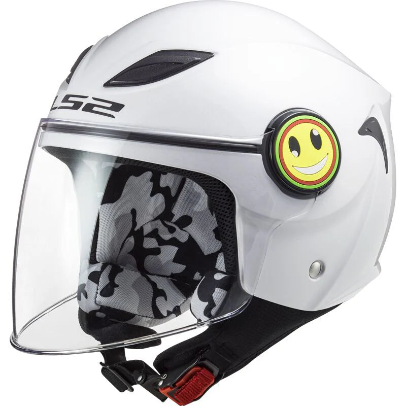 Casco Kid Jet LS2 Funny - Bianco Lucido