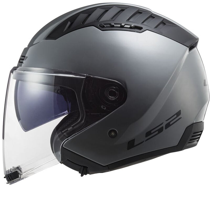 Casco Jet LS2 Copter II - Grigio Nardo Lucido