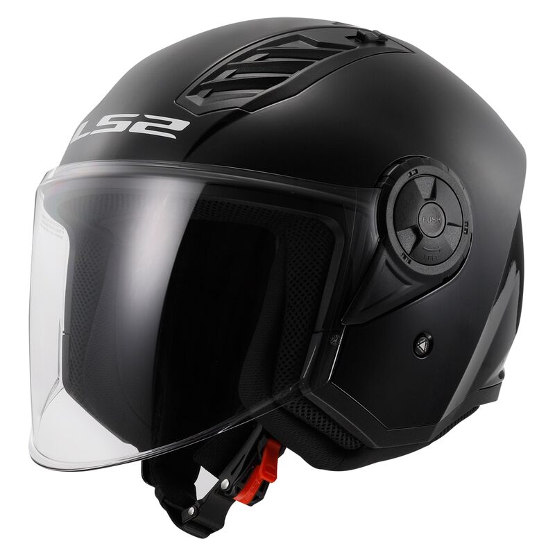 Casco Jet LS2 Airflow II - Nero Lucido