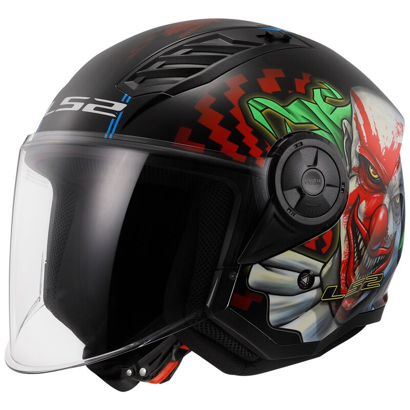 Casco Jet LS2 Airflow II - Happy Dreams - Lucido