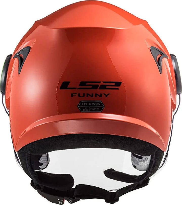 Casco Kid Jet LS2 Funny - Rosso Lucido