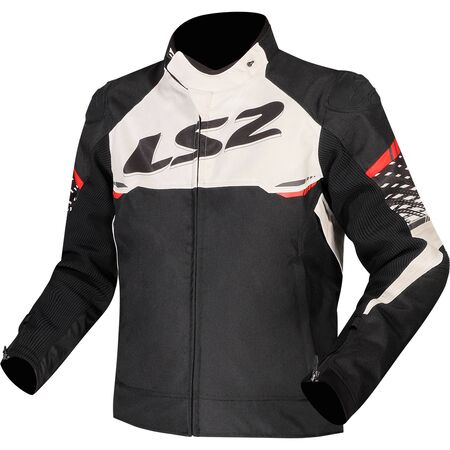 Giubbotto Moto Tecnico Sportivo LS2 Apex Man Nero-Bianco-Rosso