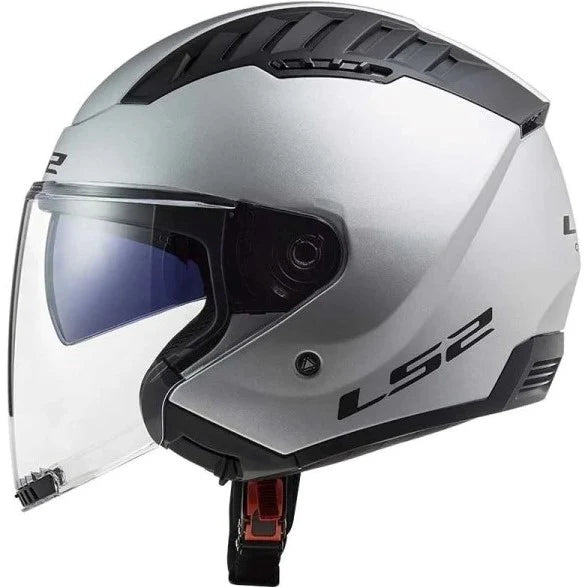 Casco Jet LS2 Copter II - Silver Opaco