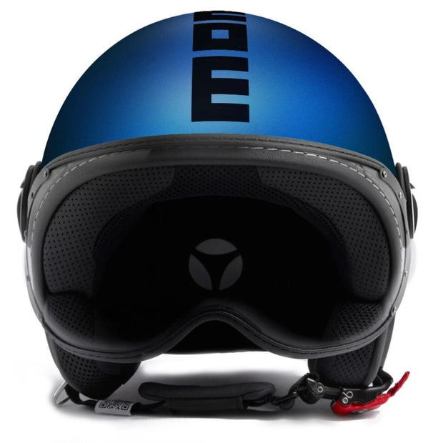 Casco Demi Jet PIAGGIO Mirror BT (Bluetooth) opaco Blu D12 - Caschi -   - Ricambi e accessori per scooter e motorini