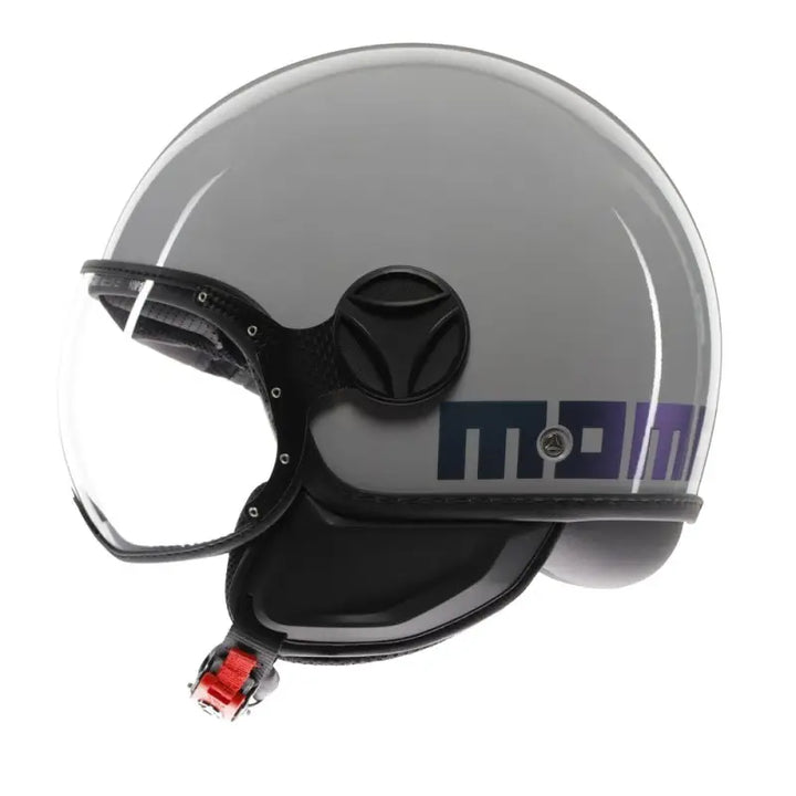 Casco Jet MomoDesign - Fgtr Classic - Flip Grigio Lucido