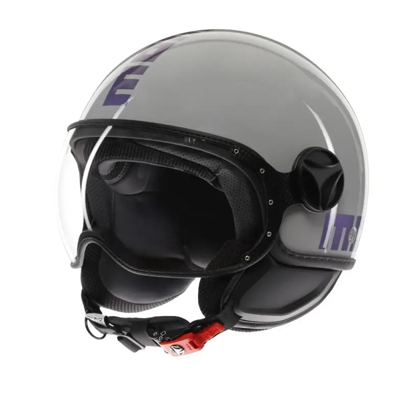 Casco Jet MomoDesign - Fgtr Classic - Flip Grigio Lucido