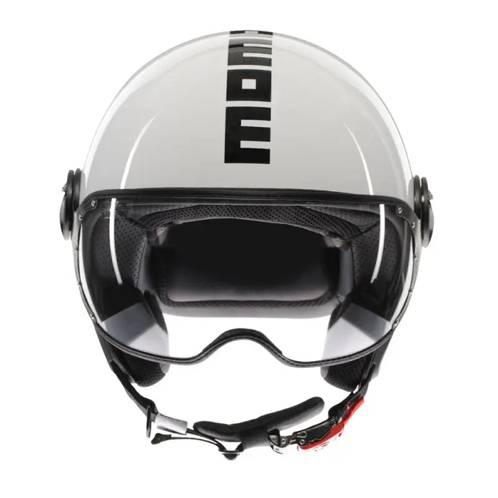 Casco Jet MomoDesign - Fgtr Classic - Mono Lucido Bianco Nero