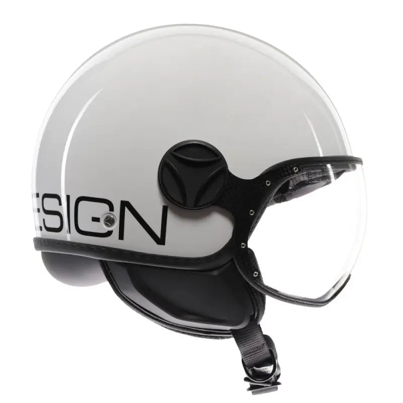 Casco Jet MomoDesign - Fgtr Classic - Mono Lucido Bianco Nero