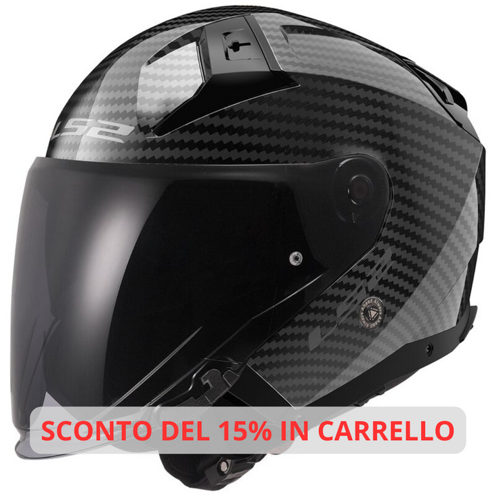 Casco Jet LS2 Infinity II - Carbon