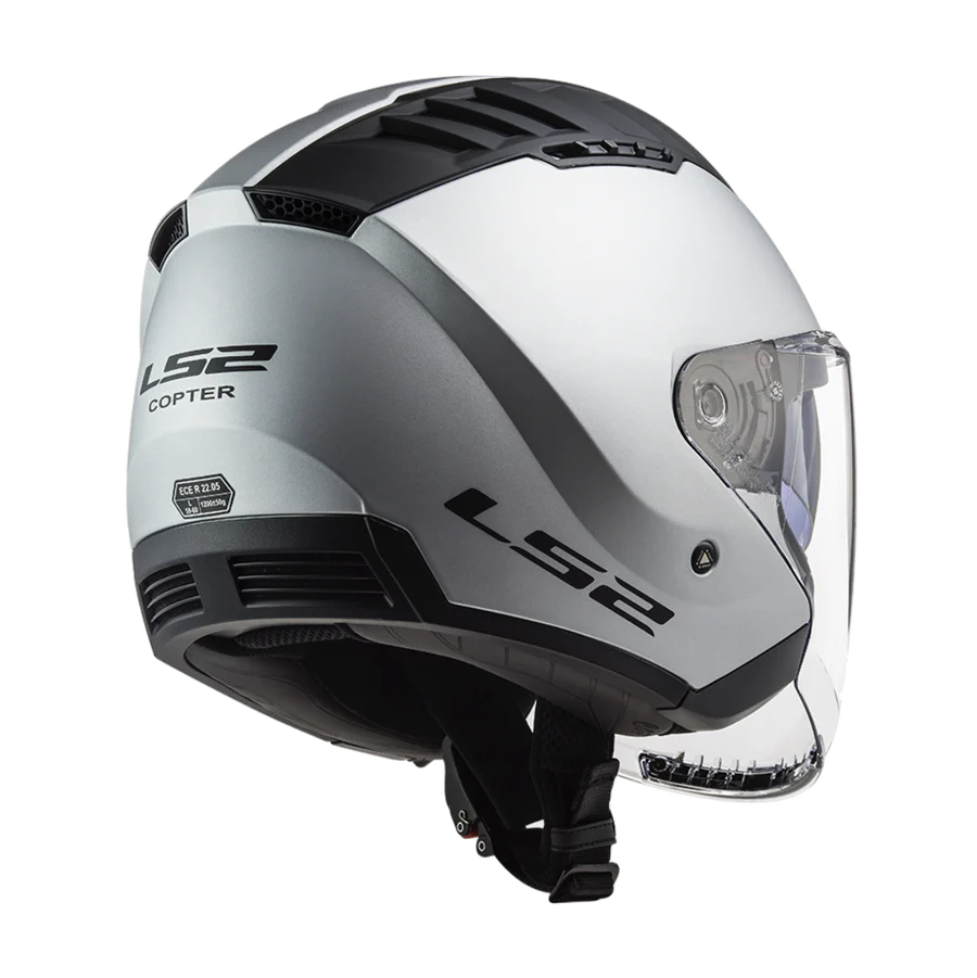 Casco Jet LS2 Copter II - Silver Opaco