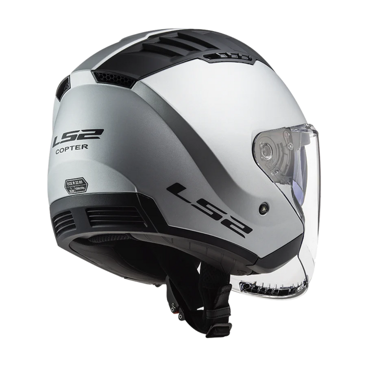 Casco Jet LS2 Copter II - Silver Opaco