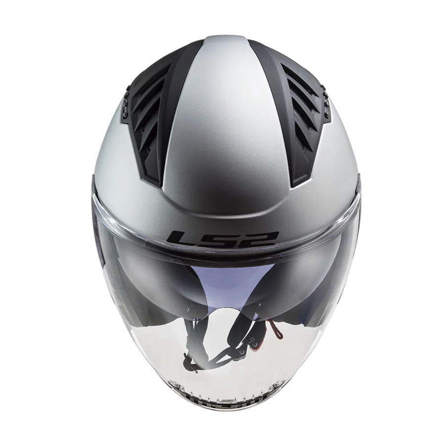 Casco Jet LS2 Copter II - Silver Opaco