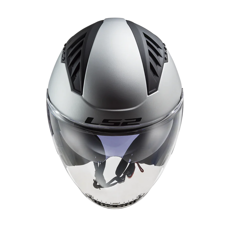 Casco Jet LS2 Copter II - Silver Opaco