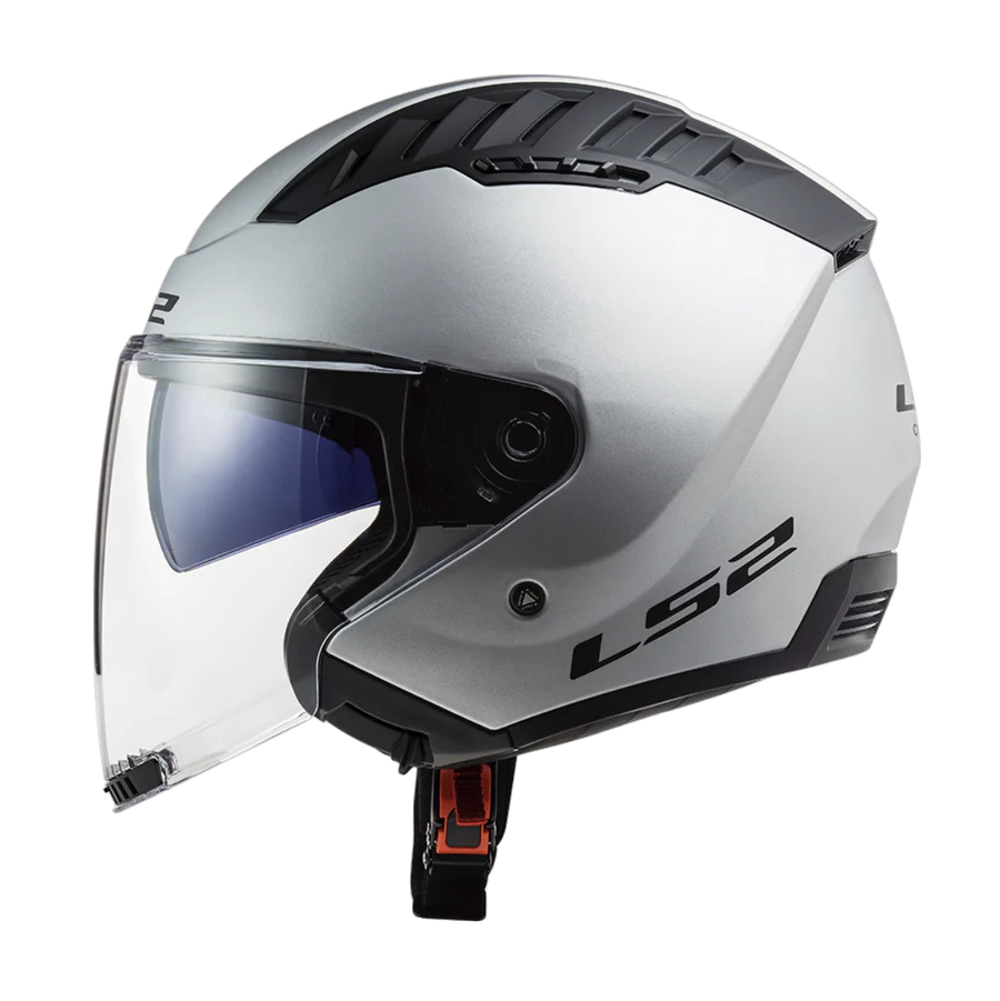 Casco Jet LS2 Copter II - Silver Opaco