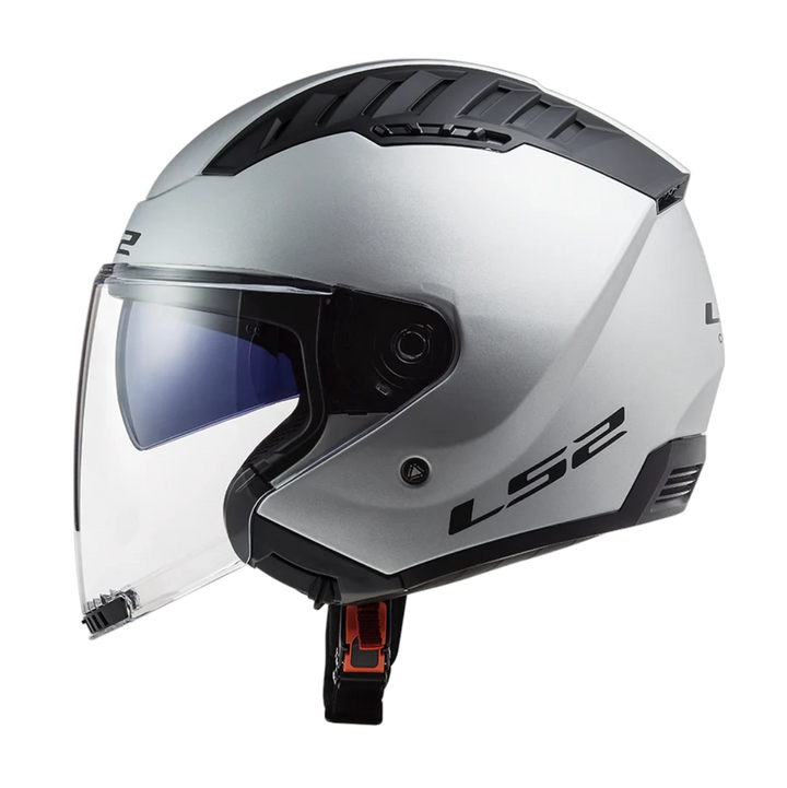 Casco Jet LS2 Copter II - Silver Opaco