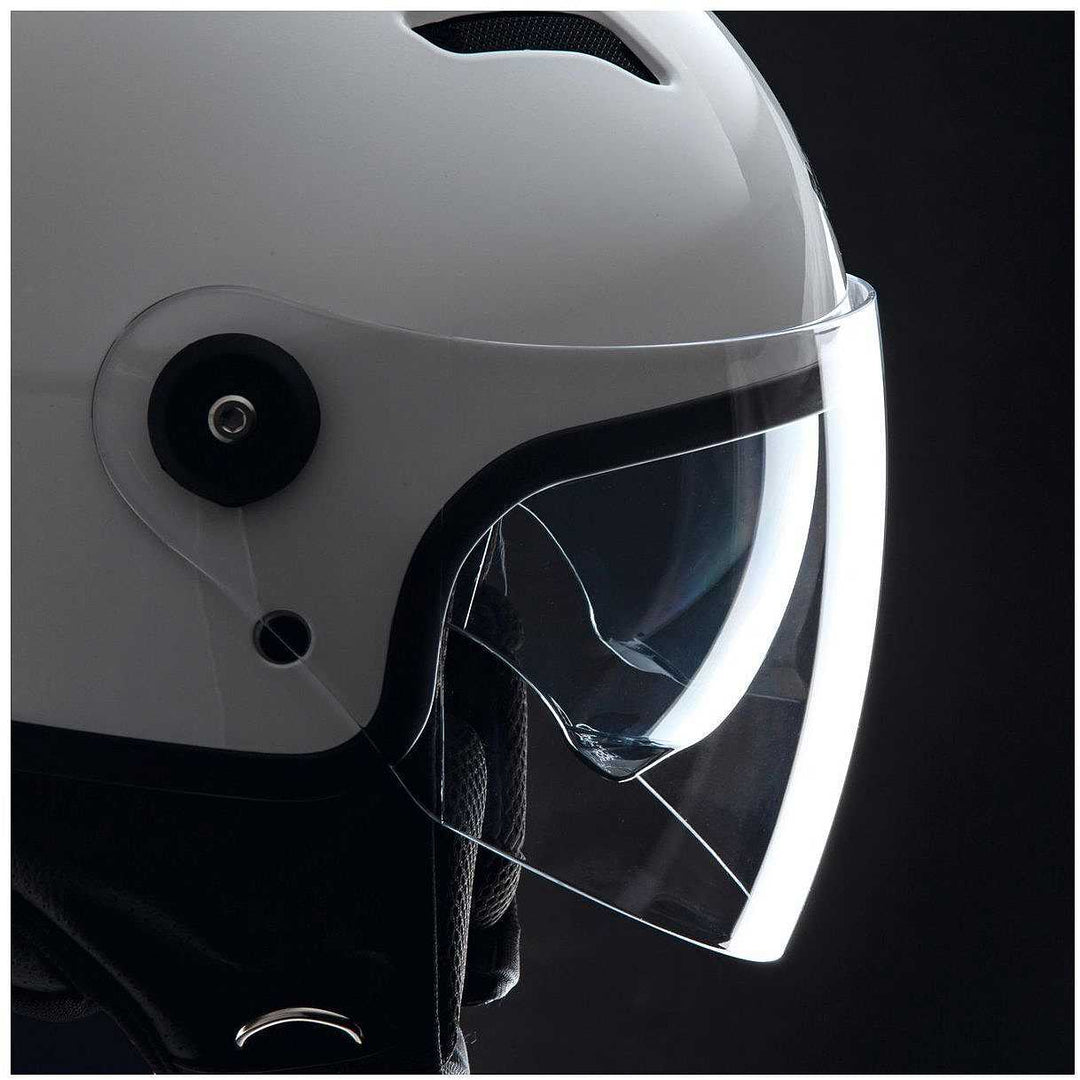 Casco Demi-Jet Tucano Urbano - El 'Top - Bianco Ghiaccio Lucido