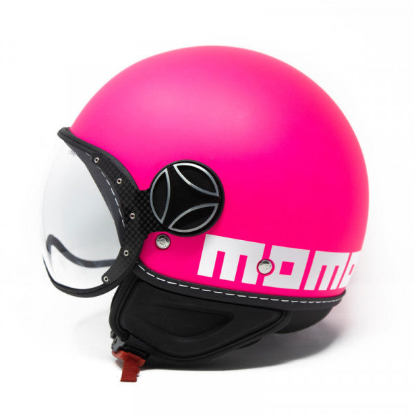 CASCO MOMODESIGN demi jet - FGTR FLUO Grigio Fucsia lucido – La Lambretta  Moto