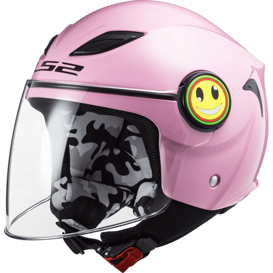 Casco Kid Jet LS2 Funny - Rosa Lucido