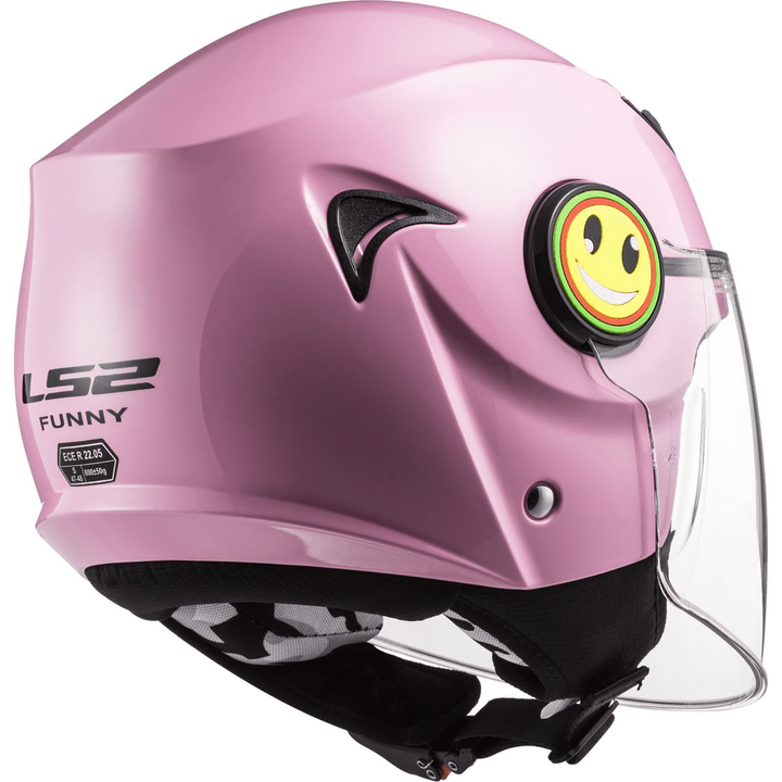 Casco Kid Jet LS2 Funny - Rosa Lucido